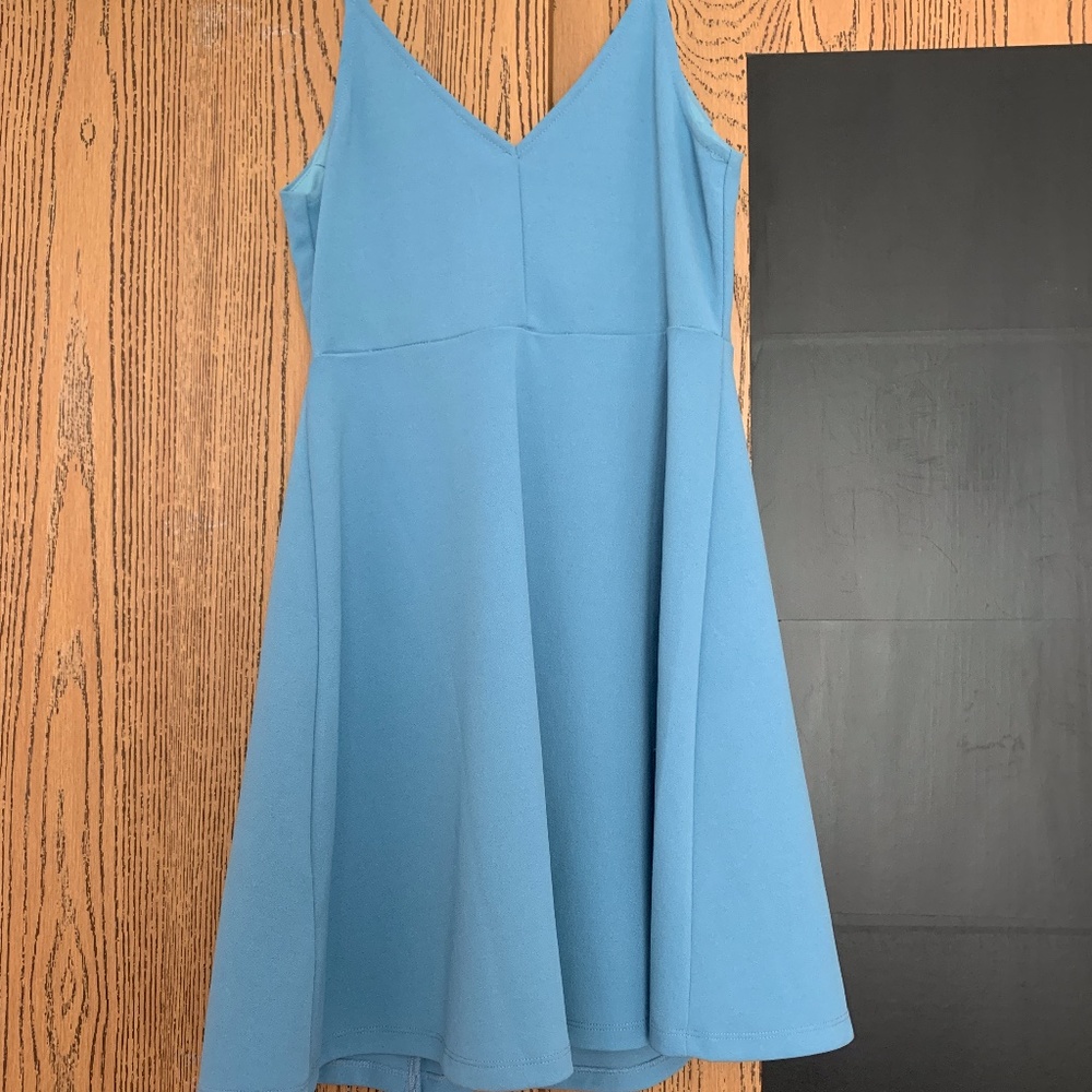 Silence + Noise Blue Button Dress - Picture 4 of 7